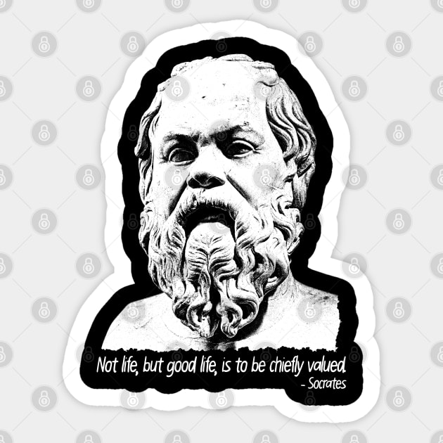 Socrates Sticker by Lowchoose